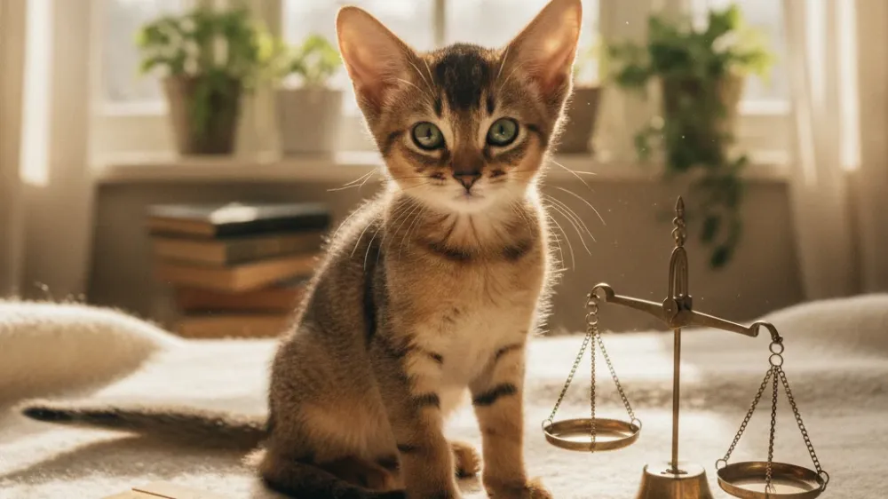 Abyssinian kitten growth and weight chart milestone guide
