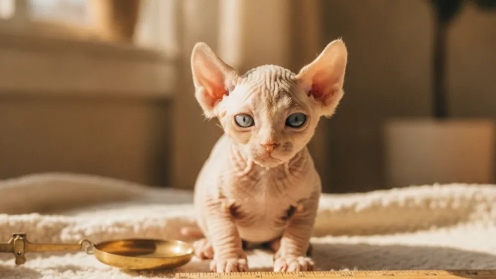 Bambino kitten growth and weight chart milestone guide