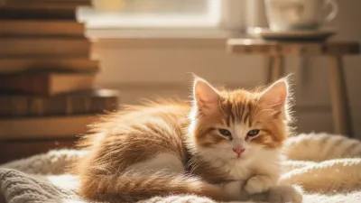 A cute kitten: Kitten Eye Discharge