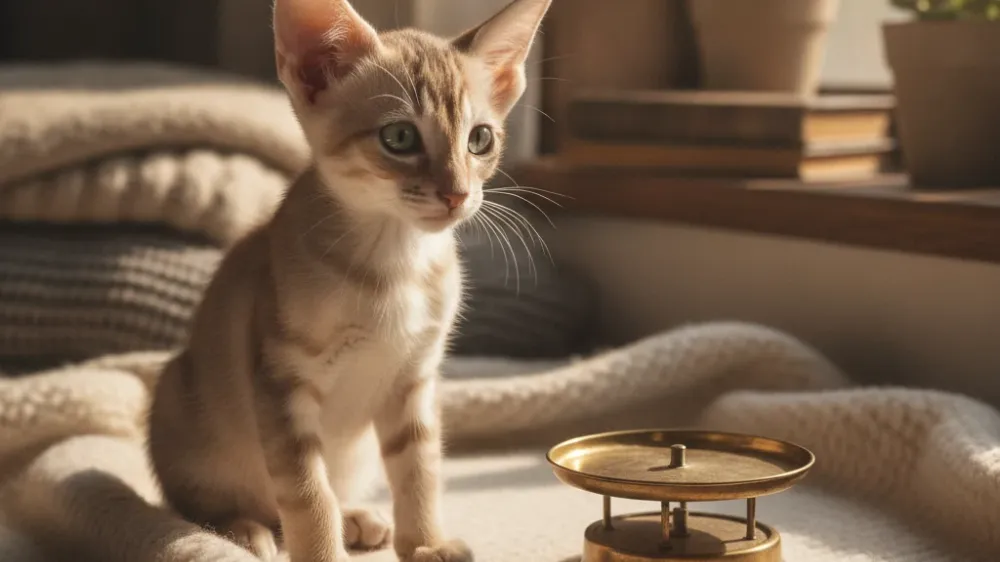 Oriental Shorthair kitten growth and weight chart milestone guide