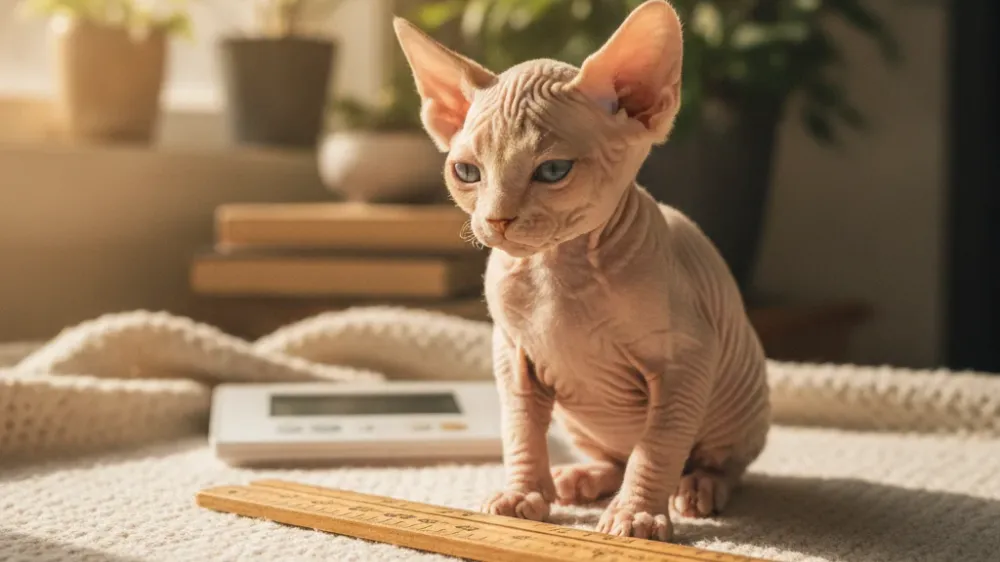 Sphynx kitten growth and weight chart milestone guide