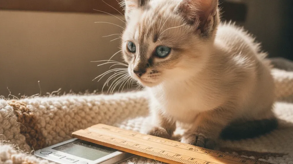 Tonkinese kitten growth and weight chart milestone guide