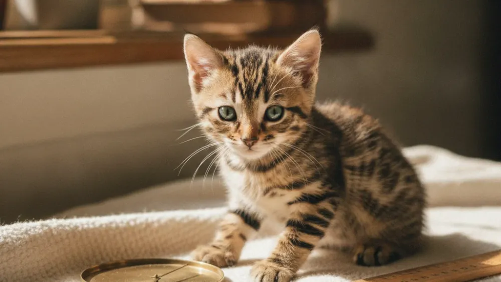Toyger kitten growth and weight chart milestone guide